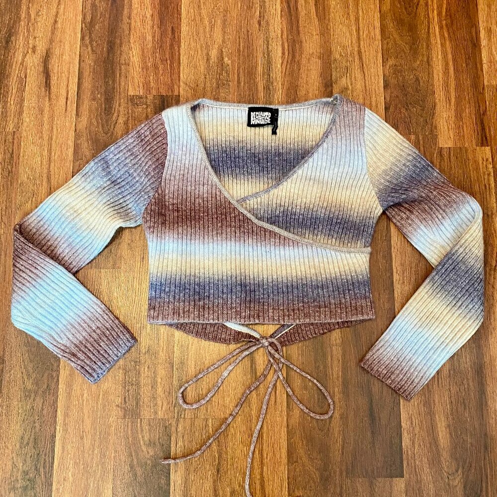 Reclaimed Vintage Wrap Sweater